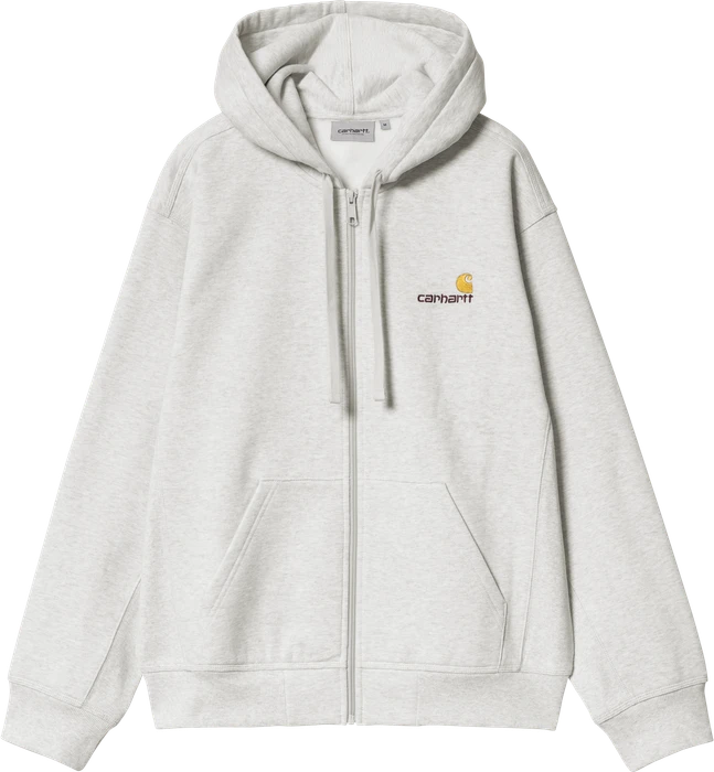 Carhartt Hooded American Script Jacket Hoodie ash heather (Herren)