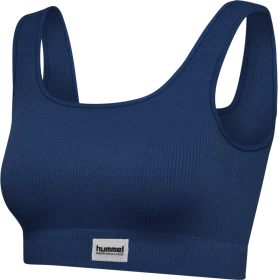hummel Pulse Rib Sport-BH dress blue (Damen)