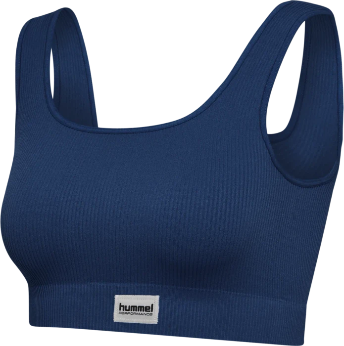 hummel Pulse Rib Sport-BH dress blue (Damen)