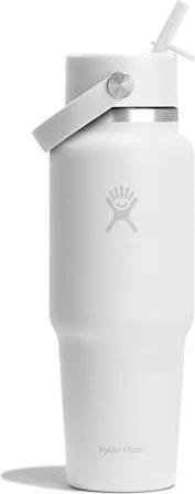Hydro Flask Wide Mouth Travel Flex Straw Cap Isolierflasche 946ml tonal white