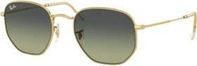 Ray-Ban RB3548 Hexagonal 54mm polished gold/green vintage