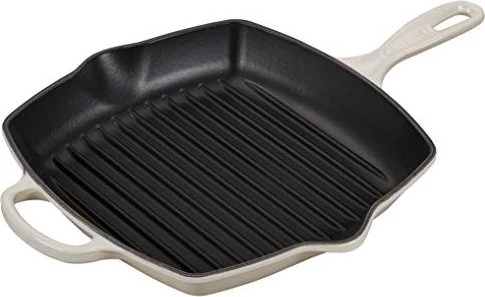 Le Creuset Grillpfanne quadratisch 26x26cm meringue