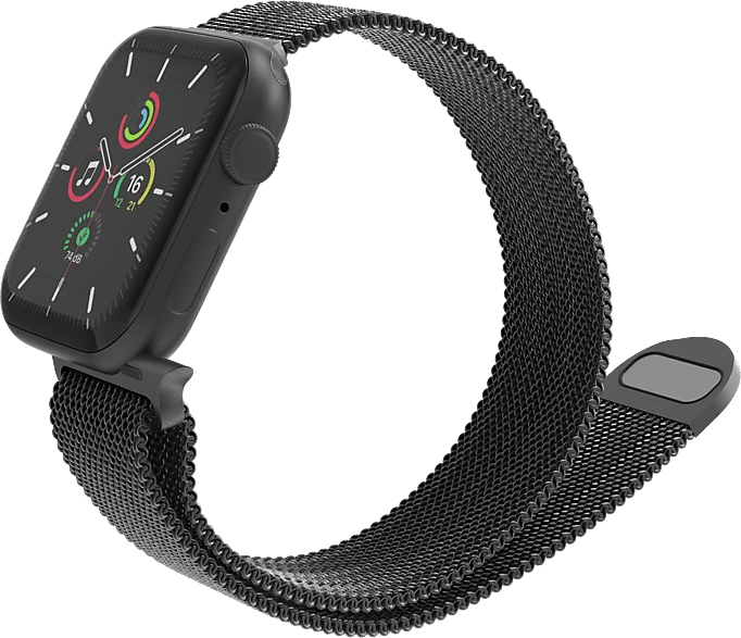 ISY Milanaise-Armband ISB-1010 für Apple Watch 38mm/40mm/41mm schwarz