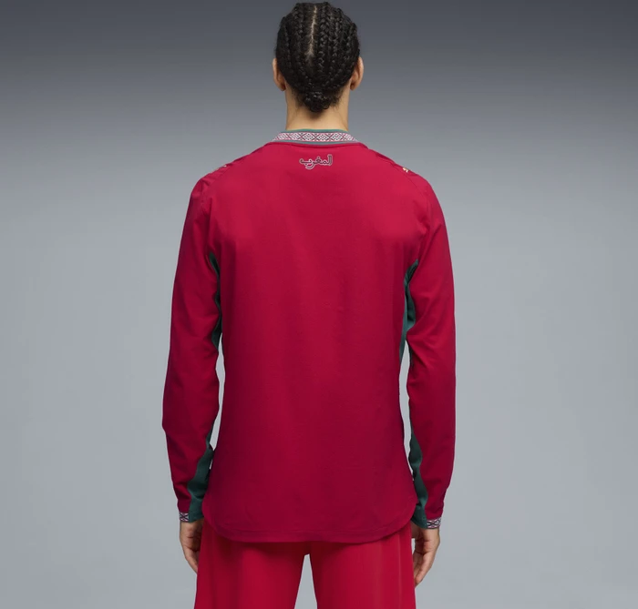 Puma FIFA WM 2026 Marokko Authentic Heimtrikot langarm fast red/victory gold (Herren)