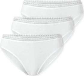 Schiesser Rio Spitze 3er Pack Slip weiß (Damen)