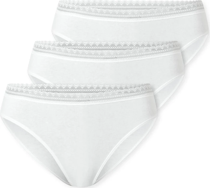 Schiesser Rio Spitze 3er Pack Slip weiß (Damen)