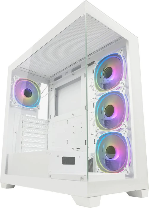 LC-Power Gaming 715W Seamless_Pale_X, weiß, Glasfenster