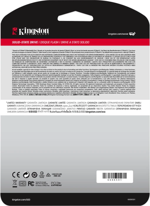 Kingston A1000 SSD 960GB, M.2 2280 / B-M-Key / PCIe 3.0 x2
