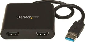 StarTech USB-A 3.0/2x HDMI Adapter, schwarz (USB32HD2)