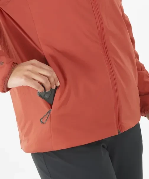 Salomon Mountain Flex Hooded Funktionsjacke tandoori spice (Damen)