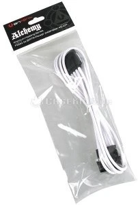 BitFenix Alchemy SATA-Stromadapter 4-Pin [IDE] auf 15-Pin [SATA] 45cm, sleeved weiß/schwarz
