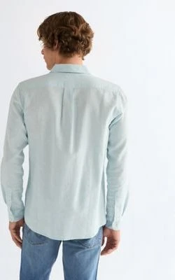 Wrangler Regular 1 Pocket Hemd langarm forget me not (Herren)