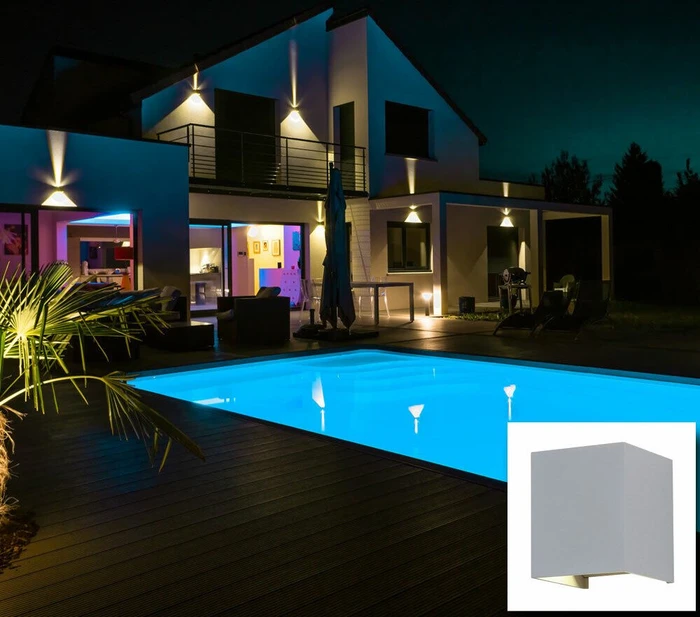 V-Tac VT-759 4000K LED Wandleuchte grey