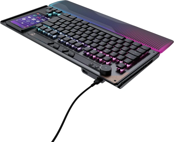 Turtle Beach Command Series KB7 TKL, schwarz, LEDs RGB, Low-Profile TITAN Hall-Effect, USB, DE