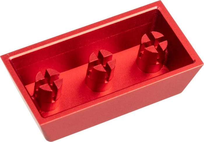 Zomoplus Keycap Retro Gamepad II, Aluminium, rot/silber, 1 Taste