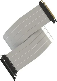LinkUP AVA5 v2 Riser Kabel, gerade, PCIe 5.0, 900mm, weiß