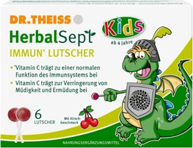 Dr. Theiss HerbalSept Husten Lutscher Kids Kirsche, 6 Stück