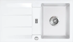 systemceram Genea 87 F Einbau Becken reversibel mit Ablauffernbedienung grönland