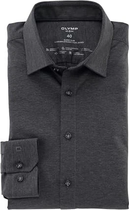 OLYMP No. Six 24/Seven Urban Kent Hemd langarm anthrazit (Herren)