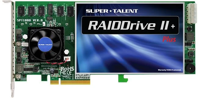 Super Talent RAIDDrive II Plus 2TB, Add-In Card / PCIe 2.0 x8