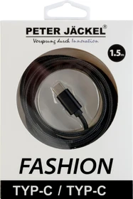 Peter Jäckel Fashion Cable USB-C/USB-C 1.5m schwarz
