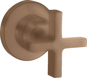 Hansgrohe AXOR Citterio Absperrventil Unterputz mit Kreuzgriff brushed red gold