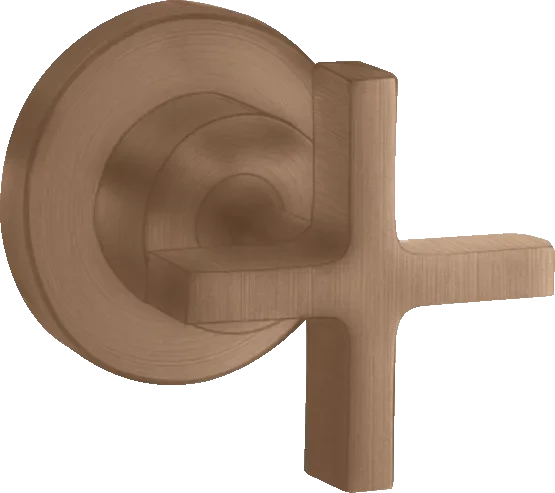 Hansgrohe AXOR Citterio Absperrventil Unterputz mit Kreuzgriff brushed red gold