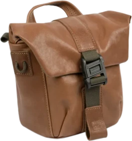 Wotancraft Pilot Travel Camera Bag 2L Brown Leather