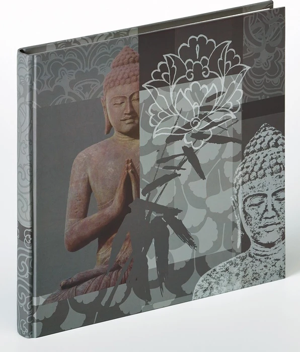 Walther Design Buch Fotoalbum Buddha 26x25 grau