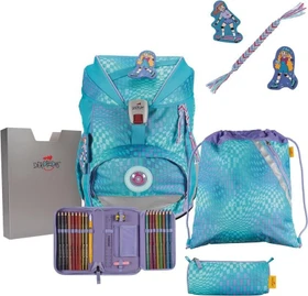 DerDieDas ErgoFlex Exklusiv LED Active Schulrucksack-Set, 5-tlg.