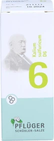 Schüßler-Salze 6 Kalium sulfuricum D6 Globuli, 15g
