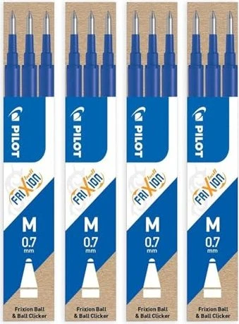 Pilot FriXion Ball BLS-FR7-L Rollerballmine RB 0.7mm blau, 12er-Pack