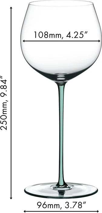 Riedel Fatto A Mano Oaked Chardonnay Weißweinglas mint
