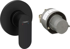 Hansgrohe Rebris S Einhebel-Brausemischer-Set für Unterputzmontage mattschwarz