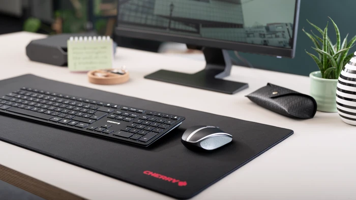 Cherry KW 9100 Slim, schwarz, USB/Bluetooth, DE