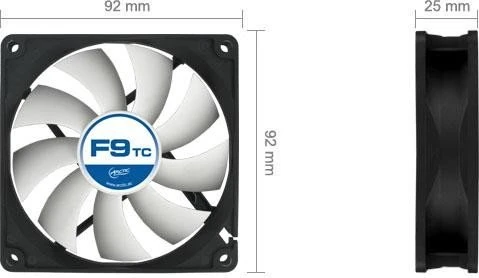 ARCTIC F9 TC, 92mm