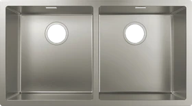 Hansgrohe S71 S719-U765 370/370 Unterbau Doppelspüle edelstahl