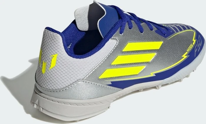 adidas F50 League Messi TF silver metallic/solar yellow/lucid blue (Junior)
