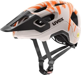 UVEX React MIPS Kinderhelm warm grey/orange matt
