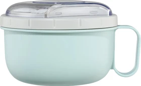 Xavax Lunchbox rund To Go Aufbewahrungsbehälter 1.1l pastellblau