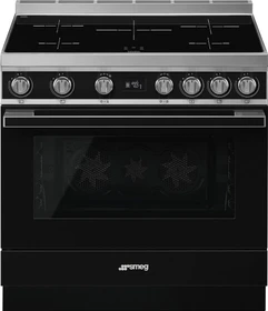 Smeg Portofino CPF9IPBL Elektroherd mit Induktionskochfeld