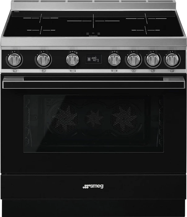 Smeg Portofino CPF9IPBL Elektroherd mit Induktionskochfeld