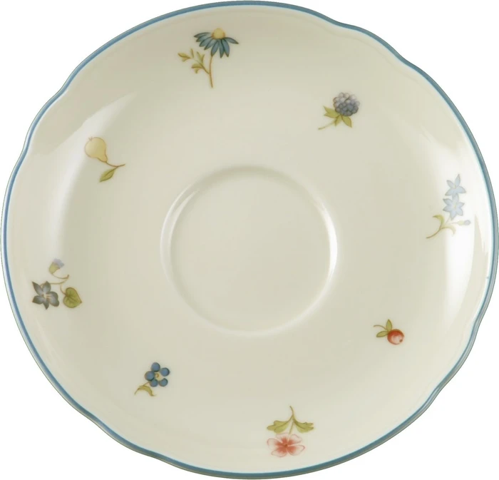 Seltmann Weiden Marie-Luise Streublume Rand 30308 Tee-Untertasse 13cm blauer