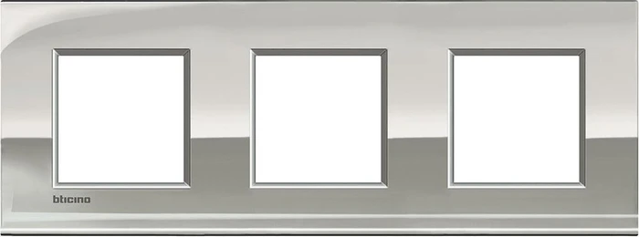 Bticino LivingLightAIR Abdeckrahmen Europe 3fach 2+2+2 Module, palladium