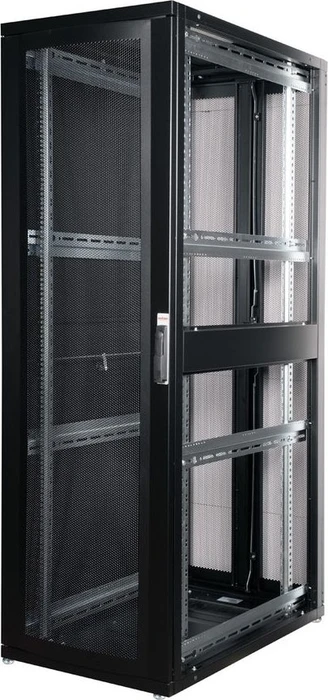 Roline / Secomp Pro Serie 19" Serverschrank 42HE, montiert, Gitternetztür, IP20, RAL 9005, 1000mm tief