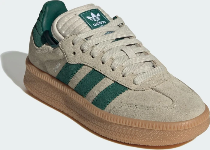 adidas Samba XLG putty grey/collegiate green/gum (Junior)