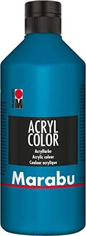 Marabu Acryl Color Acrylfarbe, cyan, 500ml
