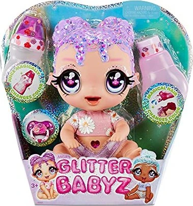 MGA Entertainment Glitter Babyz lavender
