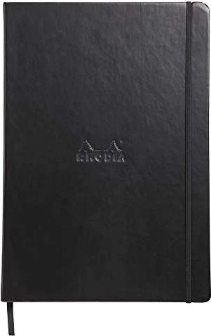 Rhodia Boutique Webnotebook, A4, punktiert, Hardcover, schwarz, 96 Blatt