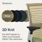 Steelcase Think Bürostuhl mit Armlehnen, beige/grün Vorschaubild